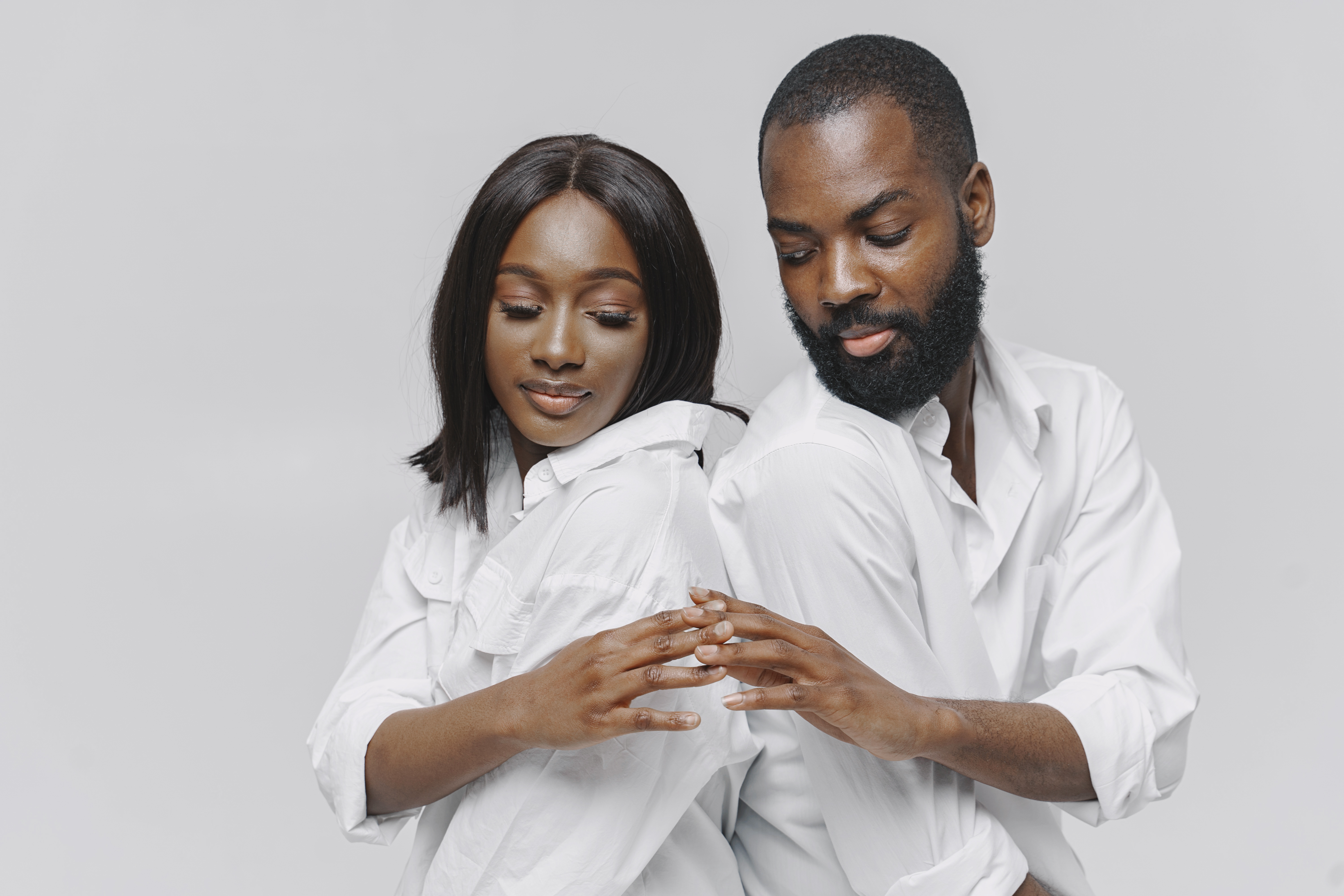 Stylish African couple portrait